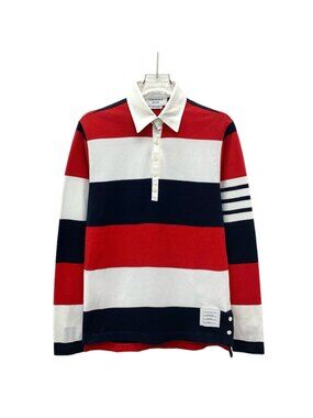 Thom Browne White Hooded Zip Sweatshirt